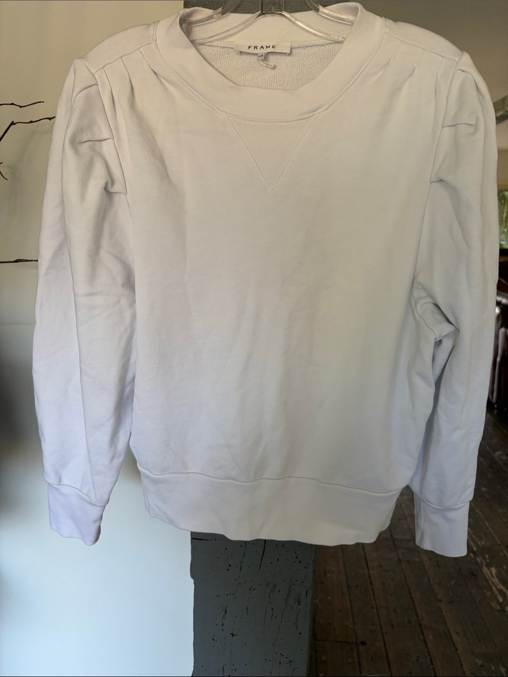 Frame Denim WOMEN White Crewneck Sweatshirt